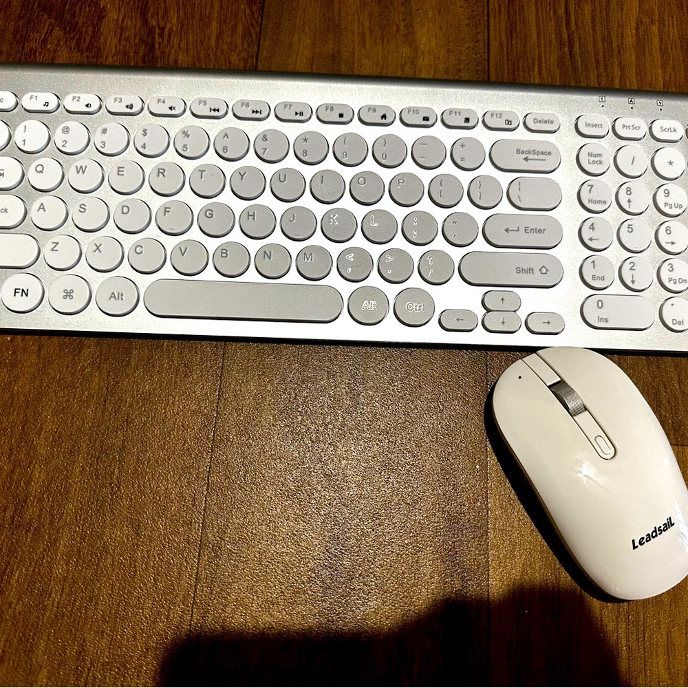 Leadsail keyboard and mouse set. Battery use